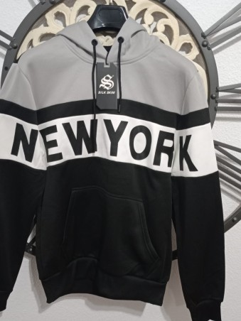 Sudadera blanco y negro