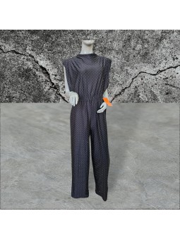 Mono largo de punto negro mujer