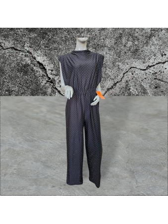 Mono largo de punto negro mujer